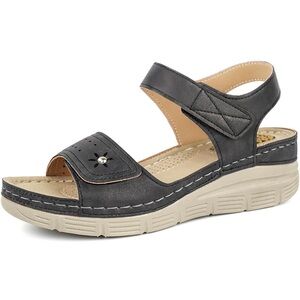 JABASIC Women Comfortable Sandals Orthotic Walking
Sandals Arch Support Sz 7